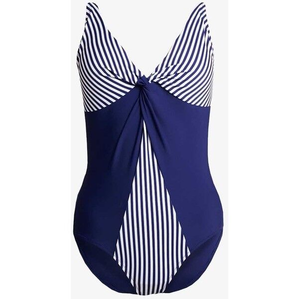 Pour Moi STRIPE CONTROL SUIT Kostium kąpielowy navy/white POJ81G00H