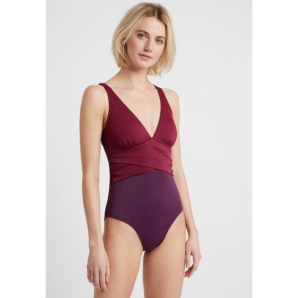 DORINA CURVES EL NIDO SWIMSUIT Kostium kąpielowy dark red DOH81G004