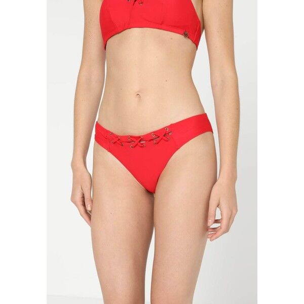 Hunkemöller JUNGLE VINES EYELETS REGULAR RIO Dół od bikini red HM181I01R