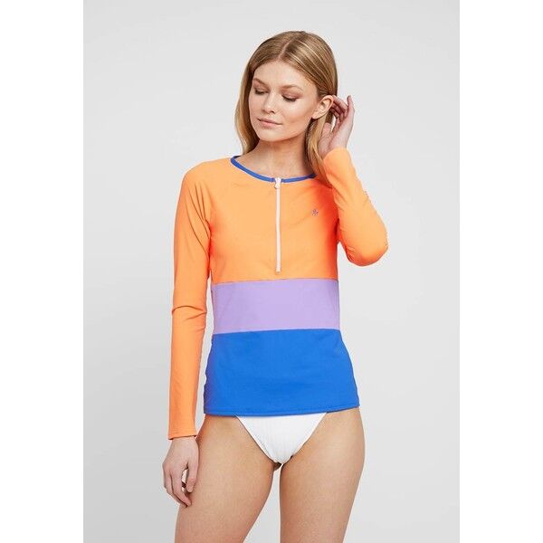 Polo Ralph Lauren MODERN SOLIDS COLORBLOCK RASHGUARD HALF ZIP Góra od bikini multi PO281J00N