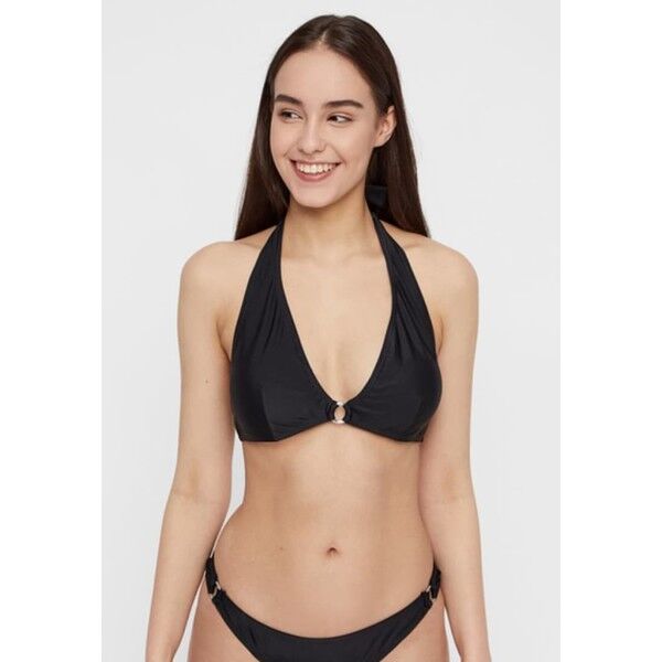 Pieces Góra od bikini black PE381J00I