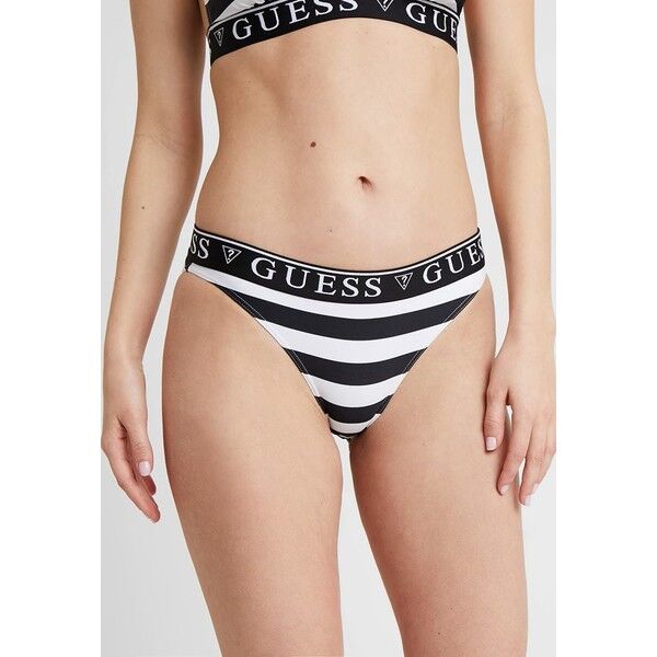 Guess BRIEF Dół od bikini black/white GU181I01E