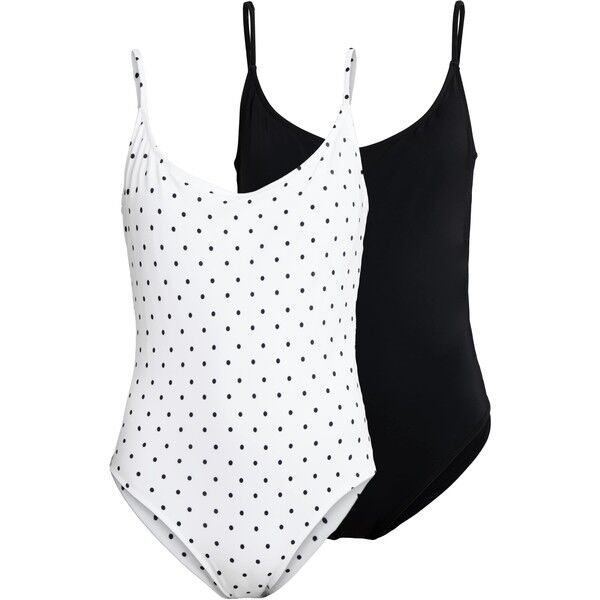 Even&Odd Kostium kąpielowy white/black EV481G010