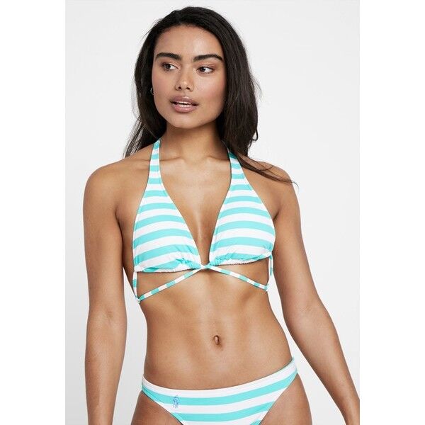 Polo Ralph Lauren Y BACK HALTER BRA Góra od bikini lagoon PO281J00I