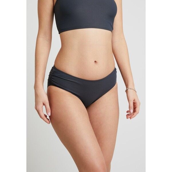 MICHAEL Michael Kors SHIRRED BOTTOM Dół od bikini gun metal MK181I001