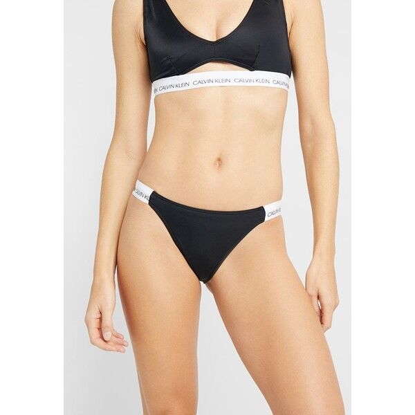 Calvin Klein Swimwear LOGO CHEEKY Dół od bikini black C1781I00W