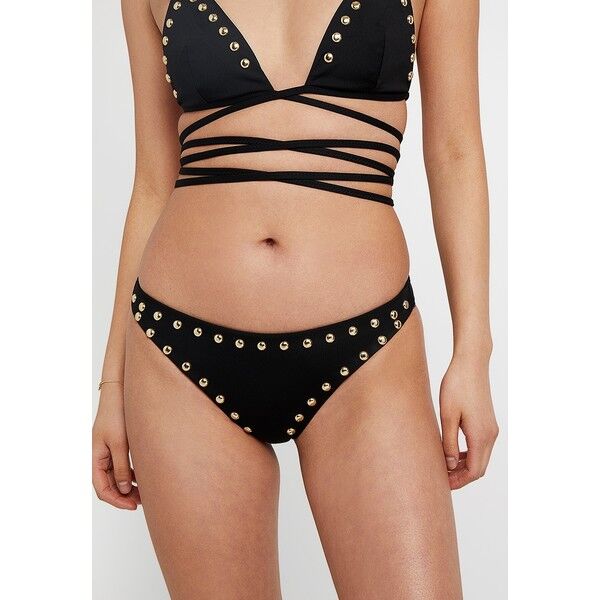 MOSCHINO SWIM FASHION STUDS BRIEF Dół od bikini black M0581I003