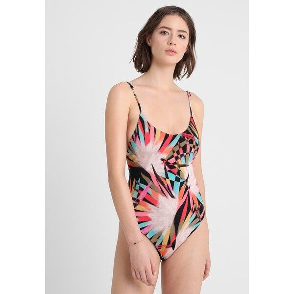 Billabong SOL SEARCHER LACE UP Kostium kąpielowy palm BI781G00G