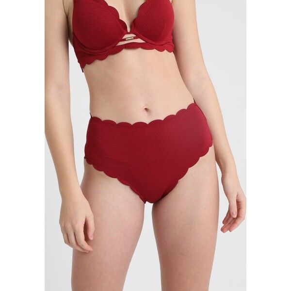 Hunkemöller SCALLOP DREAMS HIGH CHEEKY Dół od bikini red HM181I039