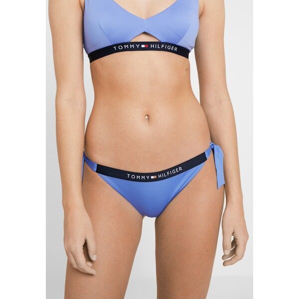 Tommy Hilfiger CORE SOLID LOGO CHEEKY SIDE TIE Dół od bikini wedgewood TO181I013