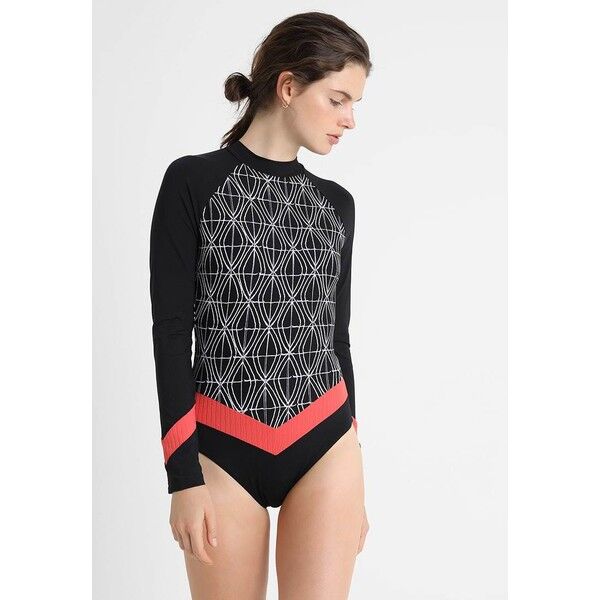 Seafolly TIDE POOL LONG SLEEVE SURFSUIT Kostium kąpielowy black S1981G01A