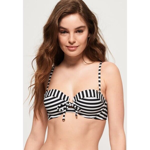 Superdry Góra od bikini black/white SU281A00M