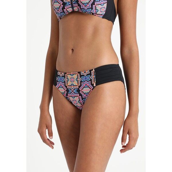 Seafolly SUN TEMPLE RUCHED SIDE RETRO Dół od bikini black S1981I01R