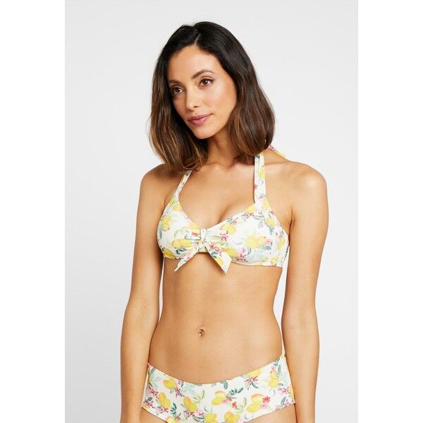 Esprit PANAMA BEACH HALTERNECK PADDED Góra od bikini bright yellow ES181J0A7