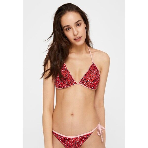 Pieces Góra od bikini high risk red PE381J00F