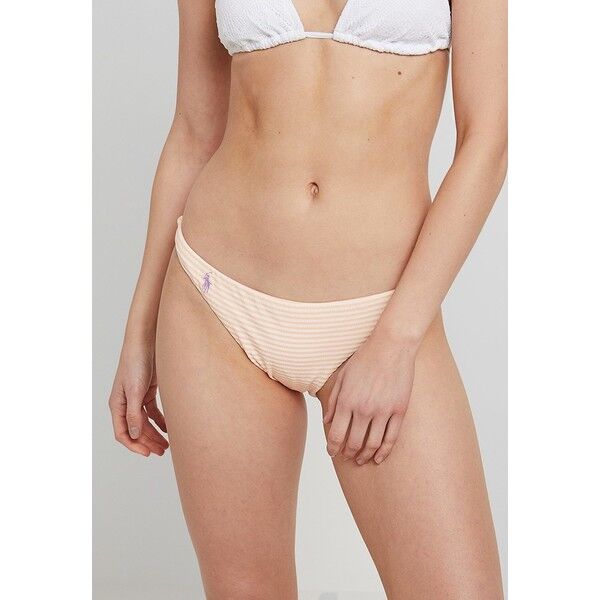 Polo Ralph Lauren SEERSUCKER STRIPE DEVIN HIPSTER Dół od bikini orange PO281I00O