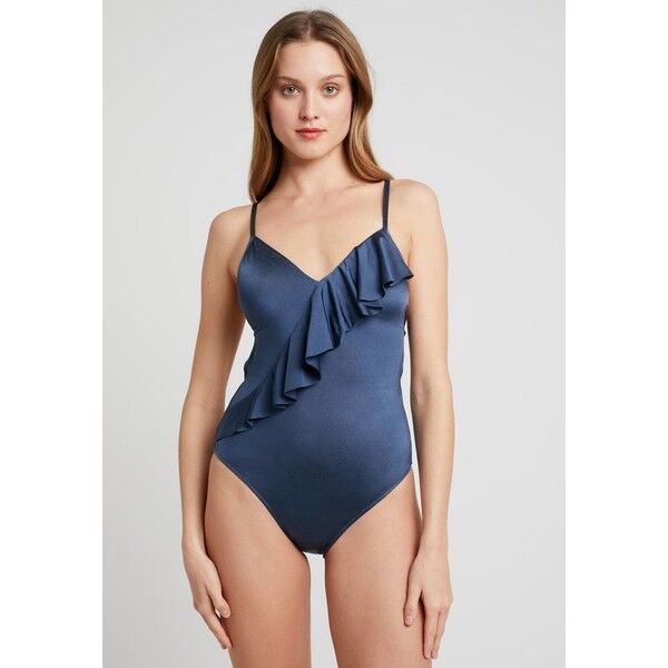 Seafolly SHINE ONFRILL FRONT MAILLOT Kostium kąpielowy blue S1981G01Y