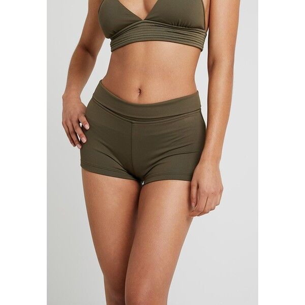 Seafolly ROLL TOP BOYLEG Dół od bikini dark olive S1941H035