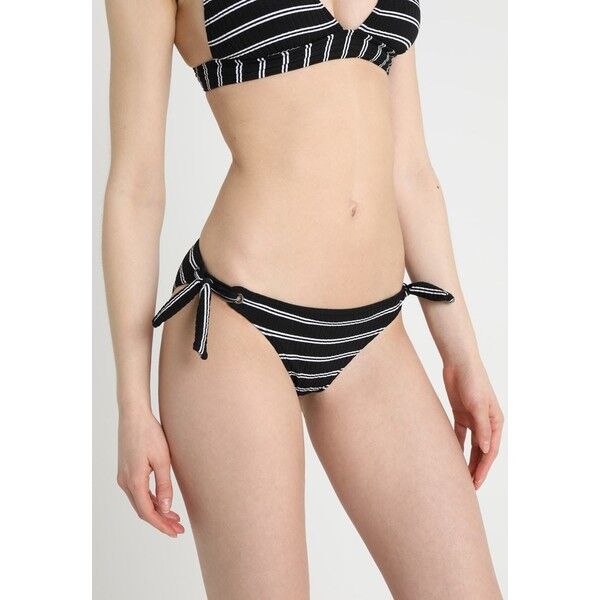 Seafolly INKASTRIPE HIPSTER TIE SIDE Dół od bikini black S1981I016