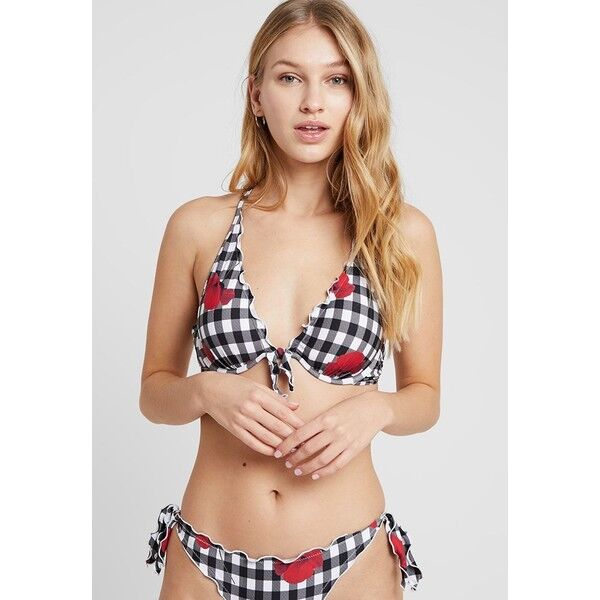 Guess REMOVABLE PAD HALTER Góra od bikini poppy red multi GU181J019
