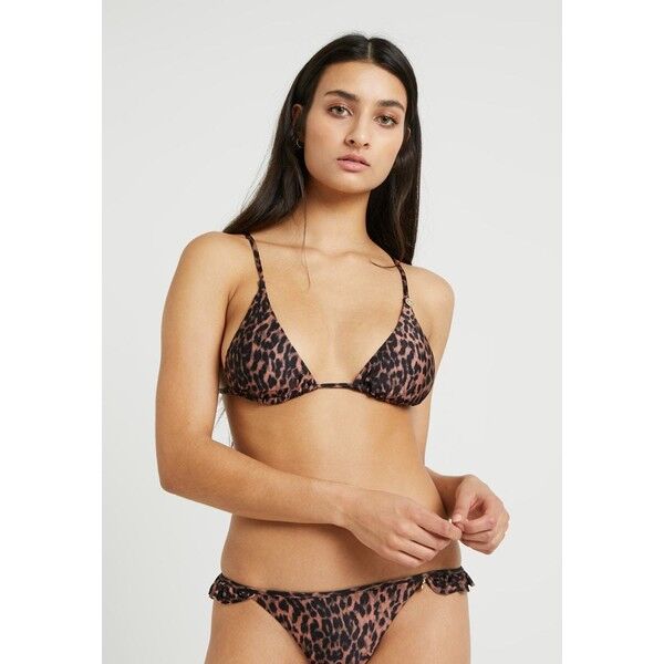 Guess REMOVABLE PADDED TRIANGLE Góra od bikini brown/black GU181J01F