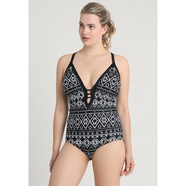 City Chic TRIBAL SAFARI Kostium kąpielowy black CIA81G005
