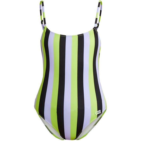 Solid & Striped THE NINA STRIPE Kostium kąpielowy lavender/lime/black QS681G00L