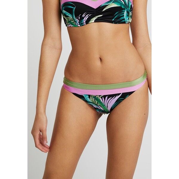Seafolly LAS PALMAS BANDED BRAZILIAN Dół od bikini black S1981I02O