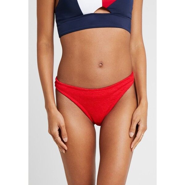 NA-KD SMOCKED HIGH CUT PANTY Dół od bikini red NAA81I006