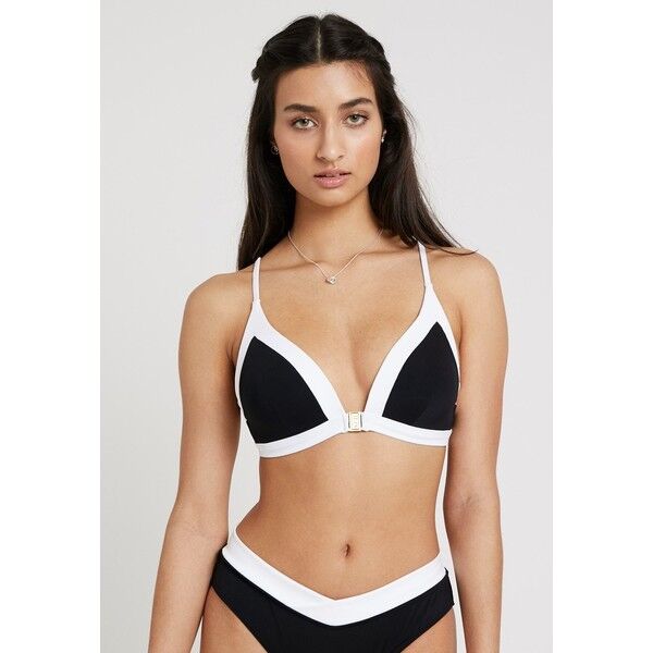 JETS BY JESSIKA ALLEN MOULDED TRI Góra od bikini black/white JEC81J002
