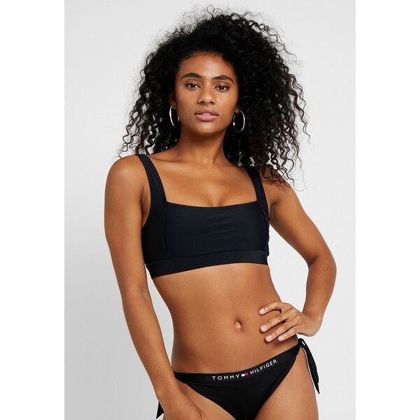 NA-KD SQUARE NECK BANDEAU Góra od bikini black NAA81J006