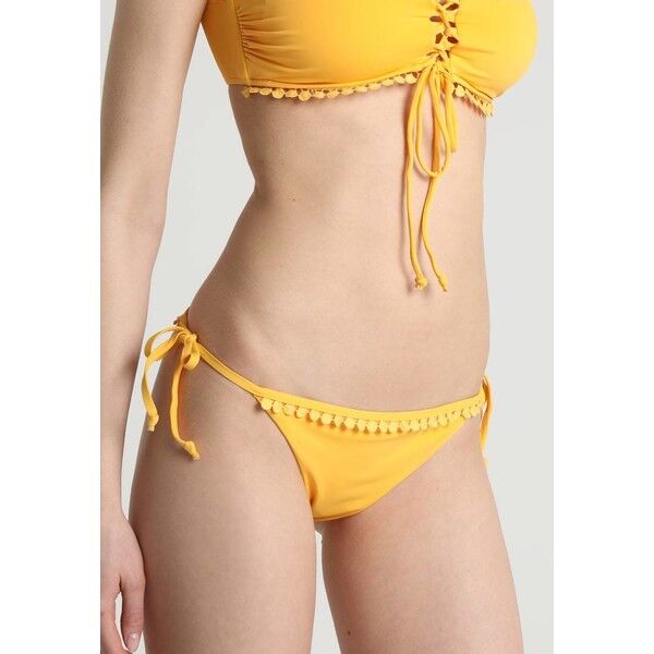 Women Secret SIDE STRING BIKINI BRIEF Dół od bikini mustard WS581I00A
