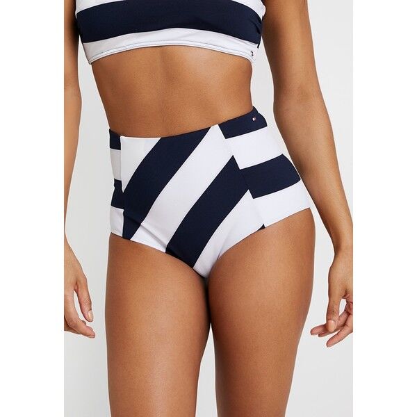 Tommy Hilfiger STRIPES HIGH WAIST Dół od bikini navy blazer TO181I014