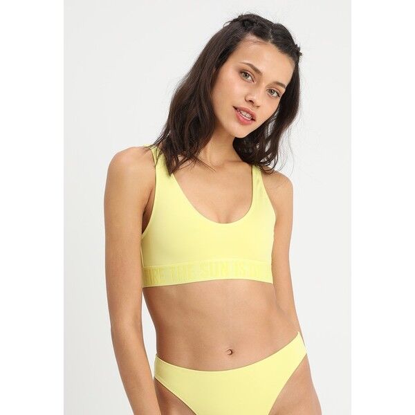 Weekday SOLEIL SWIM Góra od bikini yellow WEB81J00L