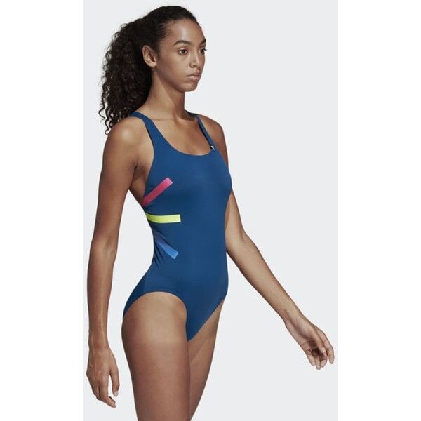 adidas Performance PRO V COLORBLOCKED SWIMSUIT Kostium kąpielowy blue AD581G02O