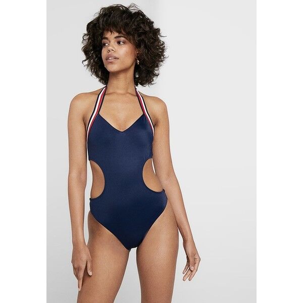 Tommy Hilfiger CORE SIGNATURE ONE PIECE Kostium kąpielowy navy blazer TO181G00K