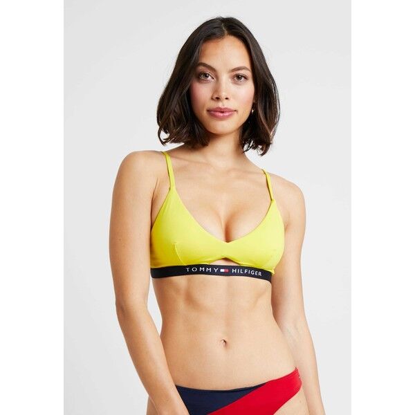 Tommy Hilfiger CORE SOLID LOGO BRALETTE Góra od bikini empire yellow TO181J00R