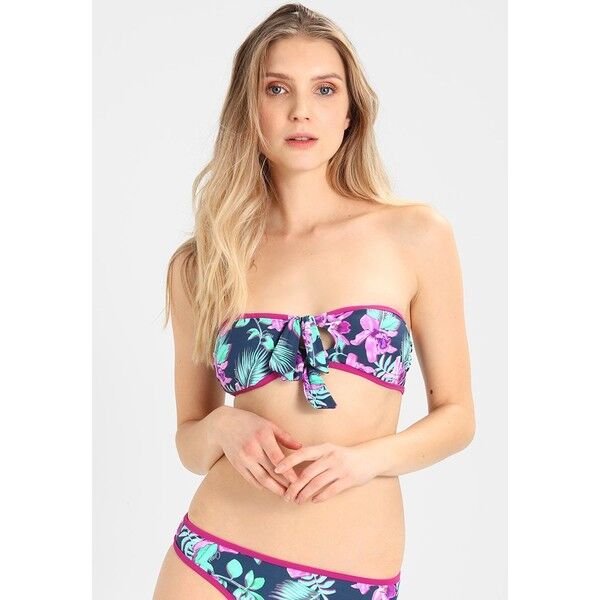Guess PSYCHOTROPICAL PADDED BANDEAU Góra od bikini multi coloured GU181J00K