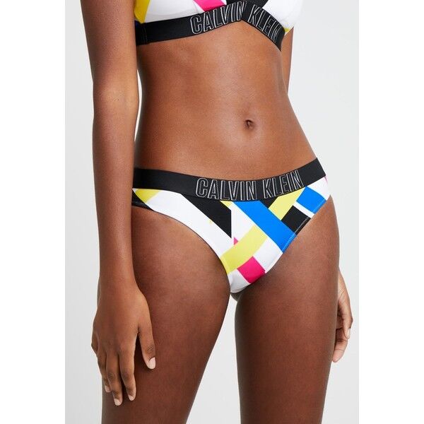 Calvin Klein Swimwear INTENSE POWER CLASSIC STRIPE Dół od bikini white/multicolor C1781I00Y