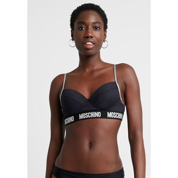 MOSCHINO SWIM BASIC ELASTIC BAND BALCONETTE Góra od bikini black M0581J009