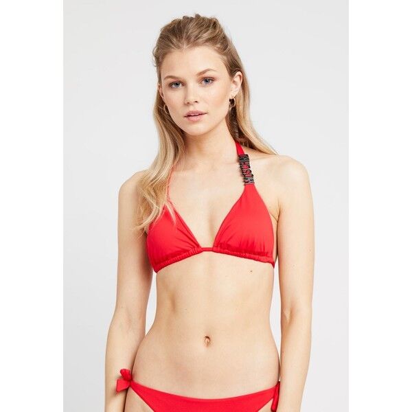 MOSCHINO SWIM BASIC COLOR TRIANGLE BRA Góra od bikini red M0581J003