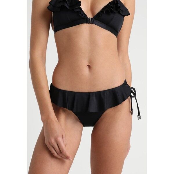 Seafolly SHINE ON LOOP TIE SIDE HIPSTER Dół od bikini black S1981I02N