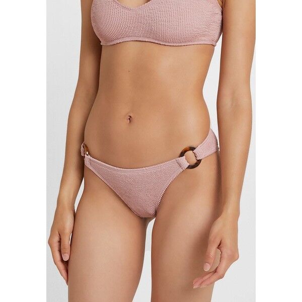 NA-KD TORTOISE DETAIL SMOCKED BOTTOM Dół od bikini pale mauve NAA81I001