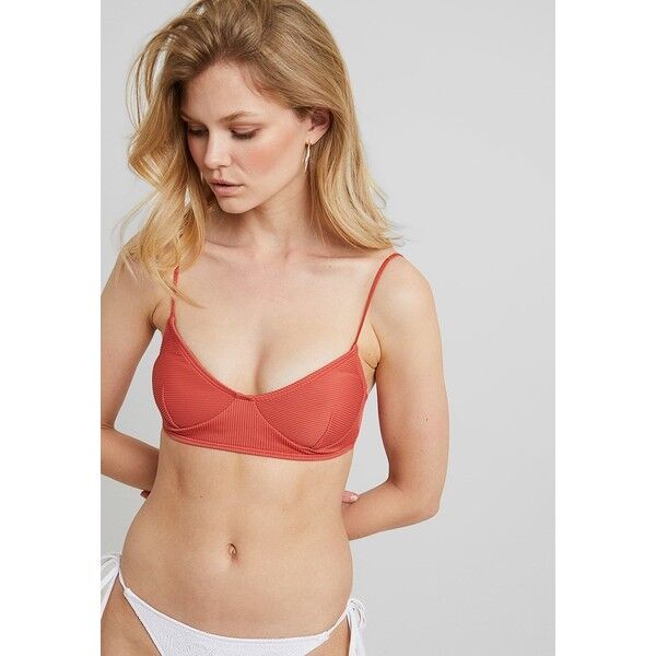 Topshop SKINNY CAMI CROP Góra od bikini rust TP781J01L