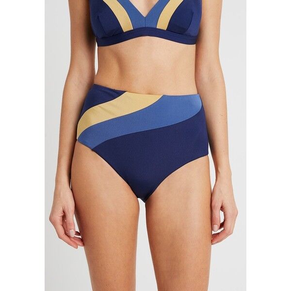 JETS BY JESSIKA ALLEN HIGH WAIST PANT Dół od bikini navy/gold JEC81I003