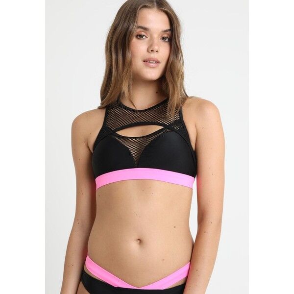 Hunkemöller CROP RAINBOW Góra od bikini black HM181J02D