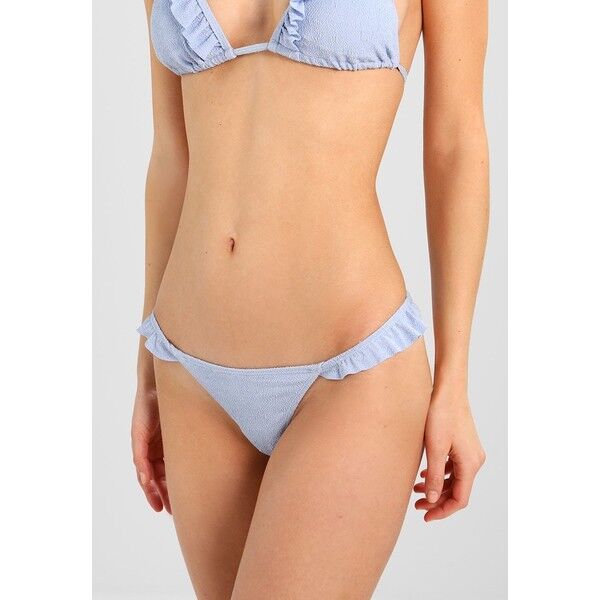 Topshop TERRY FRILL Dół od bikini blue TP781I00F