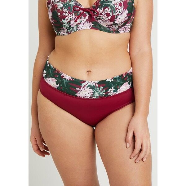 DORINA CURVES EL NIDO HIPSTER Dół od bikini dark red DOH81I004