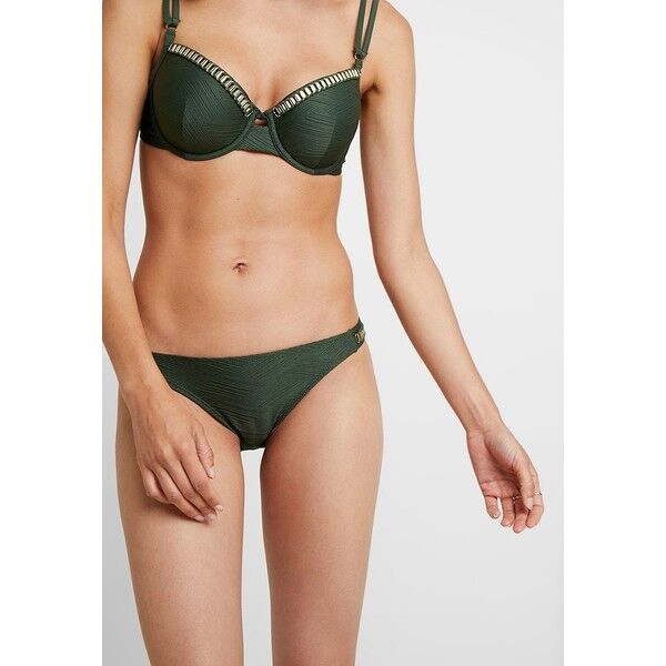 Hunkemöller LINES LOW RIO Dół od bikini khaki HM181I040