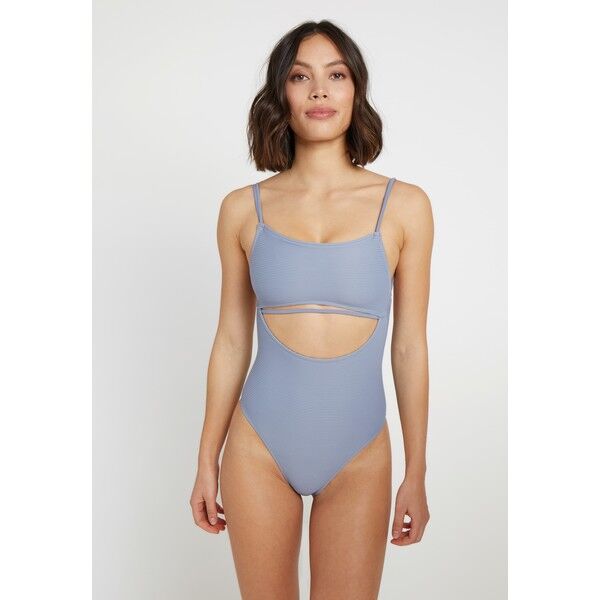 Topshop SPLIT MIDDLE Kostium kąpielowy mid denim TP781G013